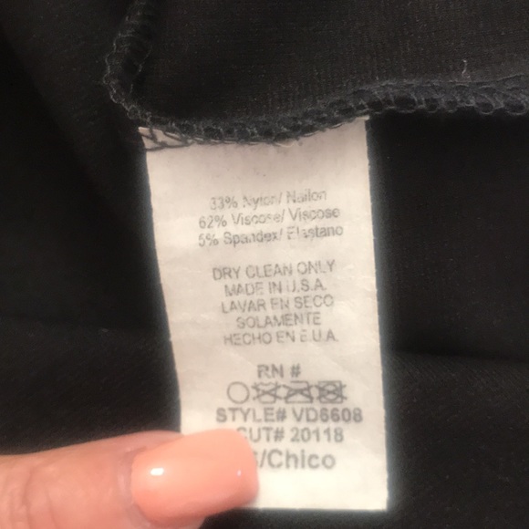 ViJo Couture perfect little black dress size S Rhinestone decorations NWT - Picture 5 of 5